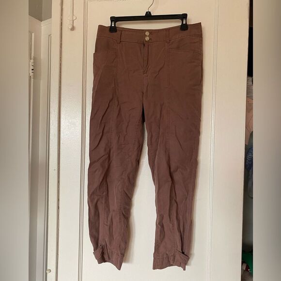 LOFT Brown Jogger Style Pants Size 6 - Picture 1 of 7